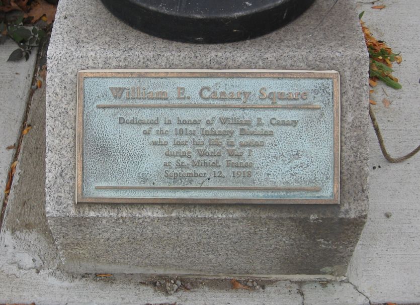 Zoom on the image : William E. Canary Memorial